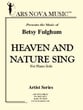 Heaven and Nature Sings piano sheet music cover
